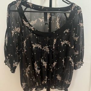French-inspired Puckered Blouse